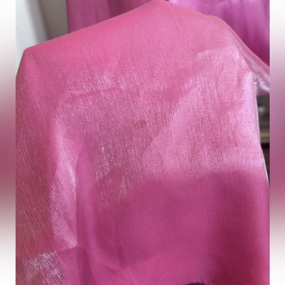 vintage 90s Y2K cache pink shiny maxi dress tie knot Size 4 *Flaws - Picture 10 of 14